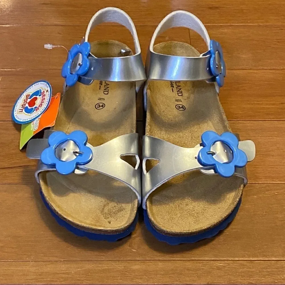 Grundland Junior Sandals Silver 34 2-2.5 US